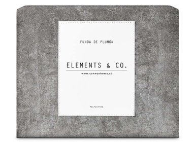 CUBREPLUMON ELEMENTS&CO MICROCOTELE GRIS KING - 5