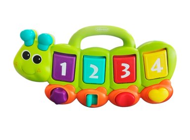 JUGUETE INTERACTIVO ESTIMULACIÓN INFANTINO CUNCUNA LIGHT SOUND POP BUDDY VERDE - 1