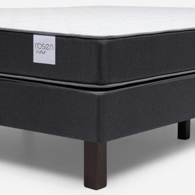 JUEGO DE DORMITORIO ROSEN CAMA EUROPEA WAVE BN 2 PLAZAS + RESPALDO TABOR GRAFITO - 3