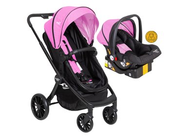 COCHE TRAVEL SYSTEM BABY WAY 3 EN 1 NEGRO - 1