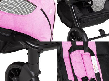 COCHE TRAVEL SYSTEM BABY WAY 3 EN 1 NEGRO - 6