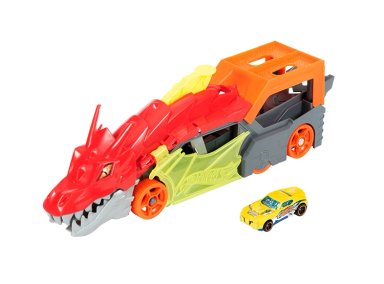 PISTA DE AUTOS HOT WHEELS CITY REMOLQUE DE DRAGÓN - 1