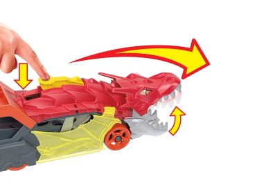PISTA DE AUTOS HOT WHEELS CITY REMOLQUE DE DRAGÓN - 4