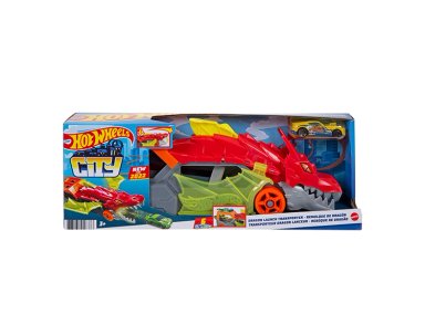 PISTA DE AUTOS HOT WHEELS CITY REMOLQUE DE DRAGÓN - 5