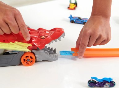 PISTA DE AUTOS HOT WHEELS CITY REMOLQUE DE DRAGÓN - 6