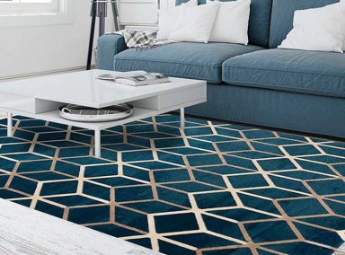 ALFOMBRA IDETEX HEATSET MAVI CONTEMPORÁNEA MODERNA 160 X 235 CM AZUL - 2