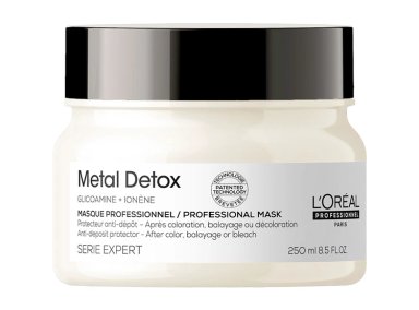 MASCARILLA CAPILAR LOREAL PROFESSIONNEL SUAVIDAD BRILLO METAL DETOX 250 ML CABELLO DAÑADO COLOR - 1