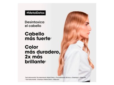 MASCARILLA CAPILAR LOREAL PROFESSIONNEL SUAVIDAD BRILLO METAL DETOX 250 ML CABELLO DAÑADO COLOR - 2