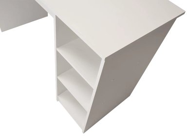 ESCRITORIO CIC 2 REPISAS 123X53X80 CM BLANCO - 5