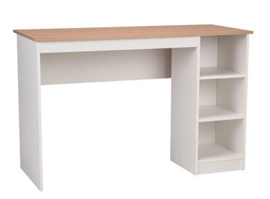 ESCRITORIO CIC 2 REPISAS BLANCO-OLMO ALPINO - 3