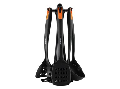 SET 7 UTENSILIOS COCINA MARMICOC SPRING NEGRO - 1