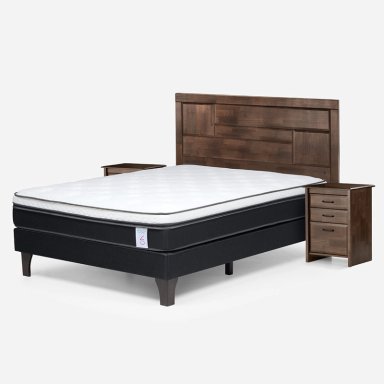 JUEGO DE DORMITORIO ROSEN CAMA EUROPEA NEW STYLE 6 BN 2 PLAZAS + SET DOLCE - 2