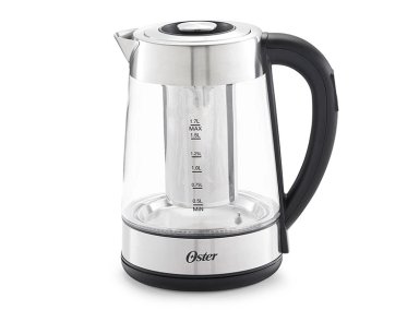 HERVIDOR ELÉCTRICO OSTER 1.7 L BVSTKT8990 VIDRIO SELECCIÓN TEMPERATURA E INFUSOR TÉ - 1