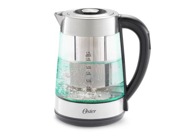 HERVIDOR ELÉCTRICO OSTER 1.7 L BVSTKT8990 VIDRIO SELECCIÓN TEMPERATURA E INFUSOR TÉ - 4