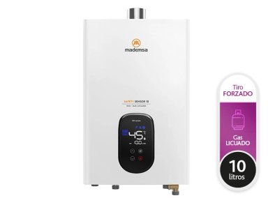CALEFONT GAS LICUADO 10 LITROS TIRO FORZADO SENSOR DE MONÓXIDO DE CARBONO - 1