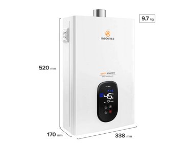 CALEFONT GAS LICUADO 10 LITROS TIRO FORZADO SENSOR DE MONÓXIDO DE CARBONO - 5