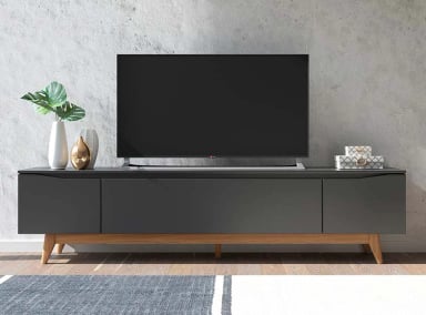 RACK PARA TV 70 PULGADAS FLYNT DECOCASA 2.2 NEGRO - 3