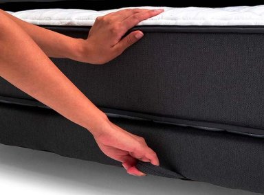 SET CAMA NIDO DRIMKIP 1.5 PLAZAS GRIS + RESPALDO - 6