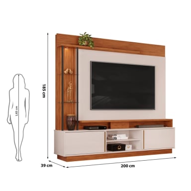 CENTRO DE ENTRETENIMIENTO DI PORETTI DESIGN MARTINO HOME 2P 70" - 3