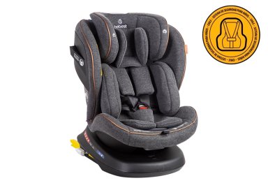 SILLA DE AUTO BEBE CONVERTIBLE SUPRA PREMIUM 360 ISOFIX GRIS - 1