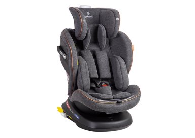 SILLA DE AUTO BEBE CONVERTIBLE SUPRA PREMIUM 360 ISOFIX GRIS - 3