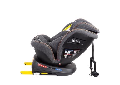 SILLA DE AUTO BEBE CONVERTIBLE SUPRA PREMIUM 360 ISOFIX GRIS - 6