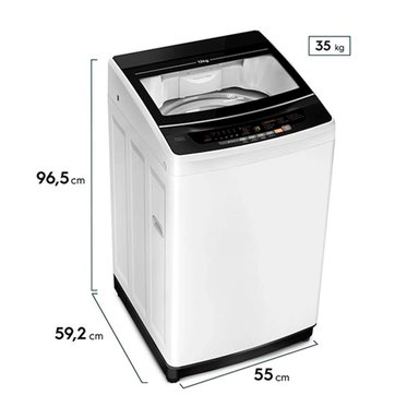 LAVADORA CARGA SUPERIOR MADEMSA 12 BZG 12KG BLANCO - 2