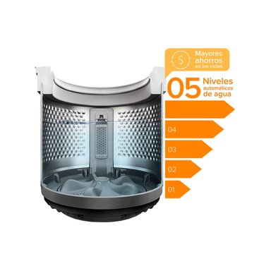 LAVADORA CARGA SUPERIOR MADEMSA 12 BZG 12KG BLANCO - 6