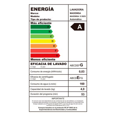 LAVADORA CARGA SUPERIOR MADEMSA 12 BZG 12KG BLANCO - 7