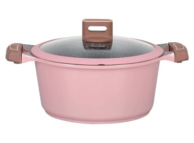 BATERÍA DE COCINA LOVEN RIBE ROSADO 7 PIEZAS - 3