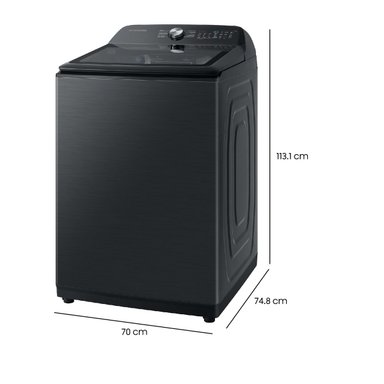 LAVADORA CARGA SUPERIOR SAMSUNG WA24A8370GV 24KG NEGRO - 3