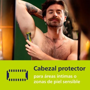 CABEZAL DE REPUESTO PHILIPS ONEBLADE FACE&BODY QP610/51 - 7