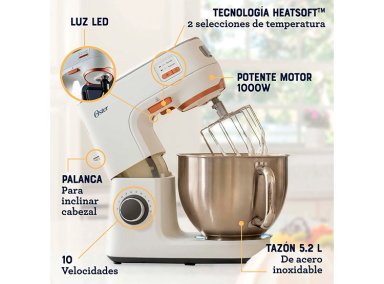 BATIDORA PLANETARIA OSTER® CON TECNOLOGÍA HEATSOFT™ FPSTSMPL4W - 10