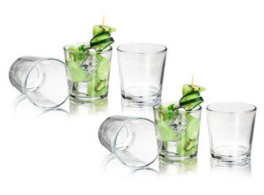 SET 6 VASOS LIBBEY CAVANA DOF VIDRIO TRANSPARENTE - 1