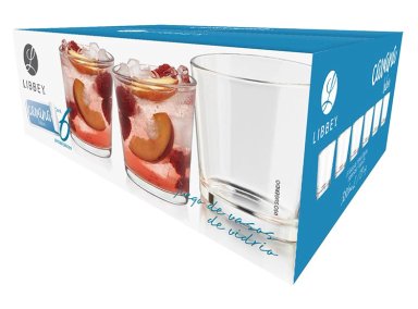 SET 6 VASOS LIBBEY CAVANA DOF VIDRIO TRANSPARENTE - 3