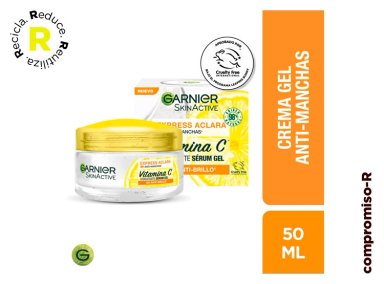 CREMA FACIAL GARNIER GEL HIDRATANTE EXPRESS ACLARA 50 ML - 1