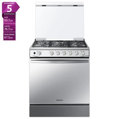 COCINA A GAS SAMSUNG NX52A7422CS 5 PLATOS GRIS - 1