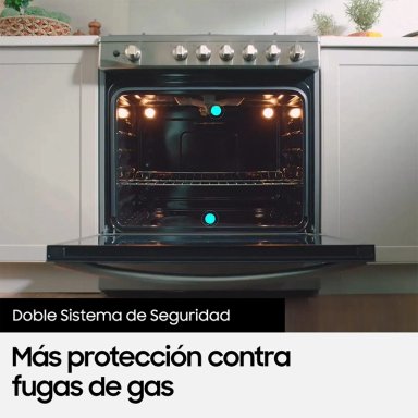 COCINA A GAS SAMSUNG NX52A7422CS 5 PLATOS GRIS - 8