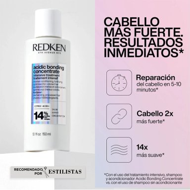 TRATAMIENTO CAPILAR REDKEN INTENSIVO ABC CABELLO DAÑADO ACIDIC BONDING CONCENTRATE 150 ML - 2