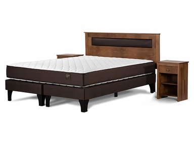 JUEGO DE DORMITORIO ROSEN CAMA EUROPEA ERGO T BD 2 PLAZAS + SET FERRARA - 2