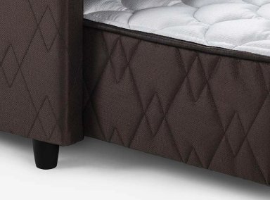 JUEGO DE DORMITORIO ROSEN CAMA DIVAN ERGO T 1.5 PLAZAS CAFÉ + SET FERRARA - 8