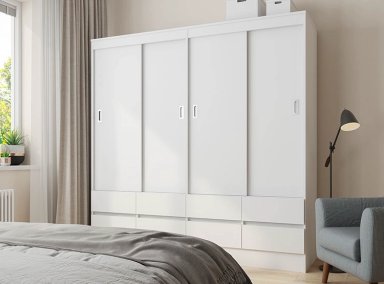 CLOSET CIC MAULE BLANCO 8C 4P - 6