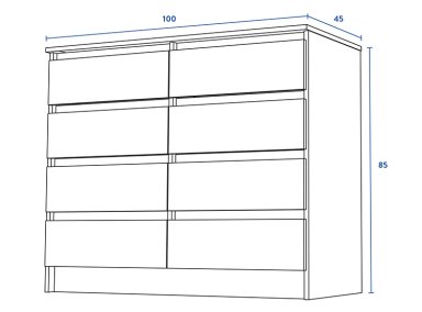 COMODA CIC AUSTRIA BLANCO 8C - 5
