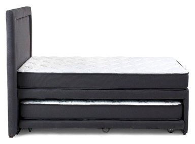SET CAMA NIDO DRIMKIP FUNCIONAL 1 PLAZA GRIS + RESPALDO - 2