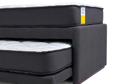 SET CAMA NIDO DRIMKIP FUNCIONAL 1 PLAZA GRIS + RESPALDO - 4