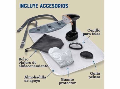 PLANCHA A VAPOR OSTER 1200 W GCSTFS300 VAPORIZADOR PRENDAS DE MANO PLEGABLE - 9
