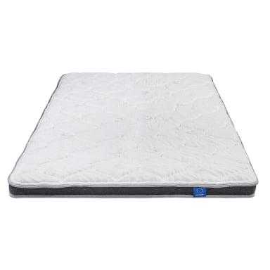CUBRECOLCHON TOPPER FLEX 1.5 PLAZAS BLANCO LISO SALUS - 3