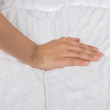 CUBRECOLCHON TOPPER FLEX 1.5 PLAZAS BLANCO LISO SALUS - 5