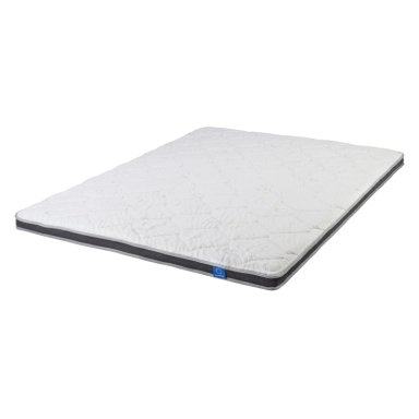 CUBRECOLCHON TOPPER FLEX KING BLANCO LISO SALUS - 1