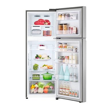 REFRIGERADOR TOP FREEZER LG VT32BPP 315L NO FROST PLATA - 4